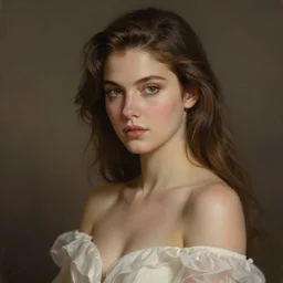 an elegant goddess of beauty and charms. art by greg rutkowski