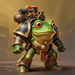 pepe the frog primarch warhammer 4 0 k digital painting, sharp focus, golden ratio, dramatic illumination, ultra realistic, 4 k, art by greg rutkowski
