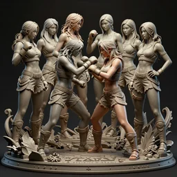 k - pop girls mma battle by stanley artgerm lau, wlop, rossdraws, james jean, andrei riabovitchev, marc simonetti, yoshitaka amano, trending on artstation, dramatic lighting, octane render, weta digital, micro details, 3 d sculpture, structure, ray trace, insane details, intricate, elite, ornate, elegant