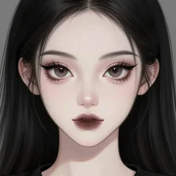 beautiful portrait goth girl, big eyes, aolt head, sharp focus, smooth, digital illustration, by mcbess, dore, symmetry, by damien hirst and alexander mcqueen and peter gric and takato yamamoto and zdzisław beksinski and laurie lipton and victo ngai and esao andrews, trending on artstation