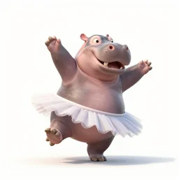 a hippo dancing ballet