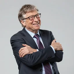 Linux Tux strangling Bill Gates, 8k ultra HD, realistic 3D render, CGsociety, Artstation trending, CGI, choking Bill Gates, stranglehold