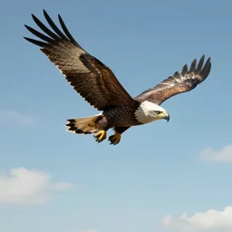 flying an eagle in a flight simulator game