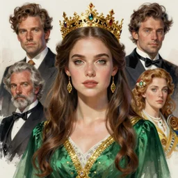 annasophia robb as celtic princess, golden crown, green dress, highly detailed, digital painting, artstation, concept art, sharp focus, illustration, art by gaston bussiere, craig mullins, j. c. leyendecker, gustav klimt, aleksi briclot