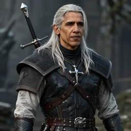 barack obama as geralt of rivia in the witcher 3