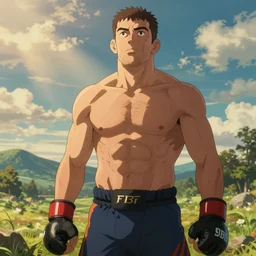 Ben Askren in the style of Anime