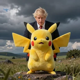 boris johnson cosplaying as a pokemon