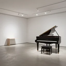 of dezeen showroom ,archdaily, 032c, minimalissimo, photo of piano by Patricia Urquiola