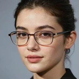 portrait of a beautiful 20-year-old woman wearing glasses by Mario Testino, ca. 2001, close up, detailed, award winning, Sony a7R