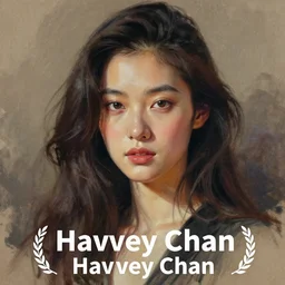 a portrait drawing by Harvey Chan