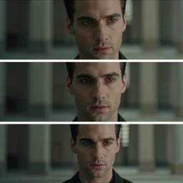 beautiful three point perspective film still of trinity death scene in matrix, extreme closeup portrait in style of frontiers in miniature photography fashion architectural art studio edition, portrait, eye contact, tilt shift machine code style scene background, soft lighting, kodak portra 4 0 0, 8 k, macro, cinematic style by emmanuel lubezki