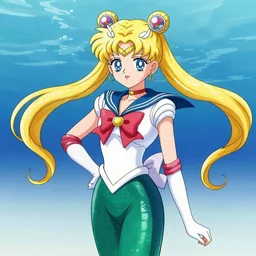 sailor moon as a.mermaid
