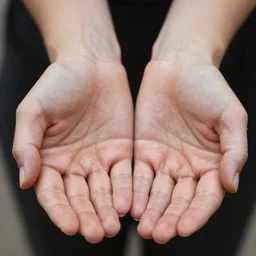 very clear and detailed human hands