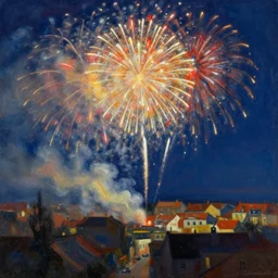 fireworks over mos eisley painting by raphael lacoste