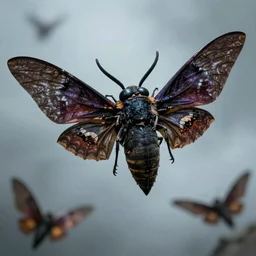 Devil moths darkart creepy 8k hyperrealism