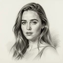 Emilia Clarke, concept art, masterpiece, pencil painting, photorealism