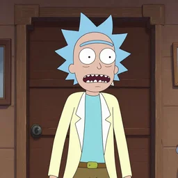 Rick and Morty caricature