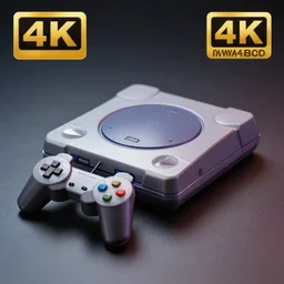 a miniature model a 70's Playstation , 4K, award winning photo