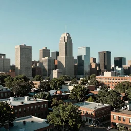 dystopian Ann Arbor cityscape