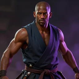 face portrait of chris paul as a muscular ronin samurai, wearing a haori, by wlop and peter mohrbacher, dramatic action pose, extremely detailed shading, concept art, digital painting, trending on artstation, unreal engine 5, octane render, atmosphere, glow, cinematic lighting, full of color