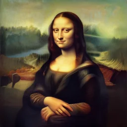 painting by Zdzisław Beksiński, Mona Lisa style, horror, loneliness