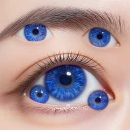 closeup of a beautiful sapphire eyes, iris