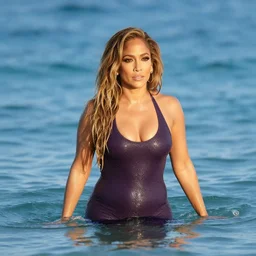 photo of jennifer lopez in ocean, age 2 8, 4 k