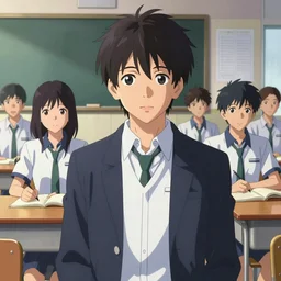 boy's love anime modern high school classroom in winter, expert high detail concept art character design, perfect proportions defined faces, vivid colors, photorealistic shaded lighting poster ilya kuvshinov, katsuhiro, makoto shinkai, wlop, loish and clamp style, trending on art station, best selling artist