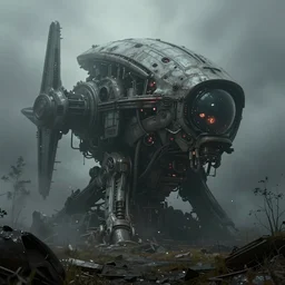 huge abandoned alien tech, gloomy and foggy atmosphere, octane render, rembrandt, cgsociety, artstation trending, horror scene, highly detailded