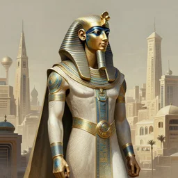 digital painting of daniel dociu, cyberpunk, intricate, elegant, highly detailed, matte, sharp focus, illustration, futuristic egyptian city