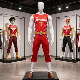 dezeen showroom photo of The Mighty Morphin 1 Arsenal, thunder slingers