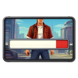 gta loading screen art by stephen bliss inspired by buck rogers. futuristic setting. 3 pt. perspective. close upper face portrait of a 1 9 5 0 s style retro scifi raygun toting astro space cadet. action pose. intrigue. digital. trending on artstation. masterpiece. rule - of - thirds. golden - mean. masterwork. classic.