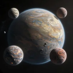 alien planets found it the outer most part of the cosmos, they are strange and wild 8 k hyperrealism