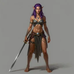 Attractive Druid,  Tiefling race , she has light brown skin, dark purple hair, and silver eyes full body, dungeons and dragons portrait, highly detailed, digital painting, artstation, concept art, sharp focus, illustration, art by greg rutkowski and alphonse mucha
