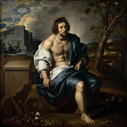 catatonic schizophrenic, by hieronymus bosch, by theodore gericault, by caravaggio