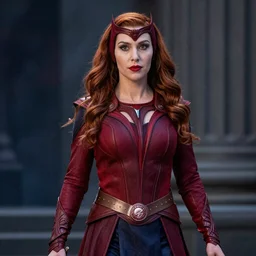 “production photo of Danny Divito as the Scarlett witch”