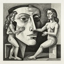 john dee's plan for world war 3 in the style of guernica by picasso