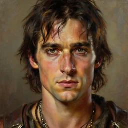 portrait of elijah wood as scheming crazy warlord in mad max 2 : the road warrior, film still, detailed realism face in painting, detailed beautiful portrait, oil painting masterpiece, 8 k resolution, smooth, sharp focus, trending on artstation, by rembrandt