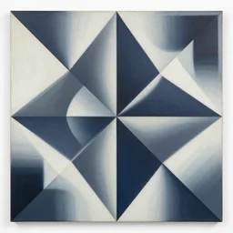 geometric by shusei nagaoka, david rudnick, airbrush on canvas, symmetry