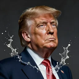 Portrait of Donald Trump, french revolution, heroic, passion, pride, amazing splashscreen artwork, splash art, head slightly tilted, natural light, elegant, intricate, fantasy, atmospheric lighting, cinematic, matte painting, detailed face, by Greg rutkowski