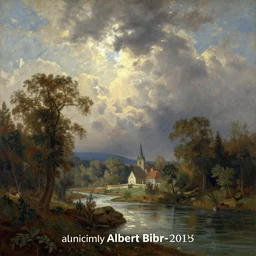 “an original painting by Albert Bierstadt”