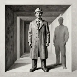 portrait of a void engineer by mc escher and brecht evens