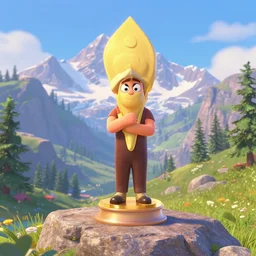 elegant alpine and rocky mountain scene. pixar disney 4 k 3 d render funny animation movie oscar winning trending on artstation and behance,