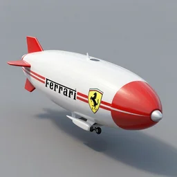 a concept art of a ferrari airship, 4 k, sharp, artstation
