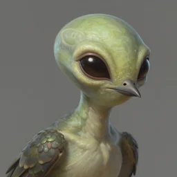 bird alien, highly detailed, digital painting, artstation, concept art, smooth, sharp focus, portrait by greg rutkowski