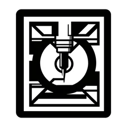 black and white svg vector art panel for cnc plasma, laser, stencil, unique art deco forest circuit board design
