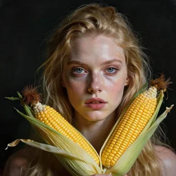 portrait of a mutant corn by Jason Edmiston