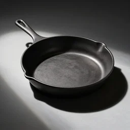 minimal iron cast pan inspired by Marcel Breuer