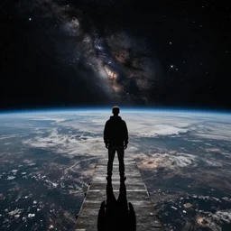 Endless void of space in the style of John Avon