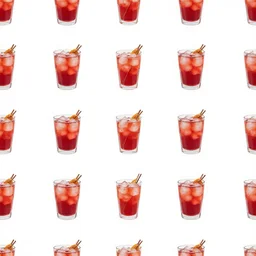 a clean seamless repeating pattern of campari soda cocktail, colourful, symmetrical, repeating 35mm photography, in the style of toiletpaper magazine, surreal, photograph by Pierpaolo Ferrari